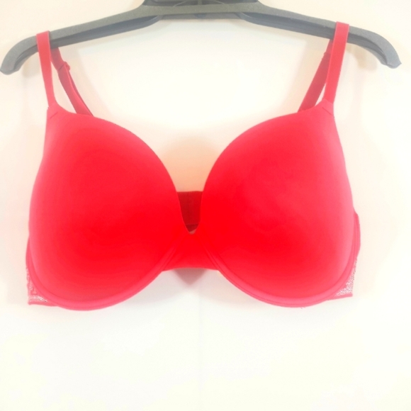 PINK Victoria's Secret Other - PINK Victoria's Secret Red Wear Everywhere Push Up Bra Size 36DD